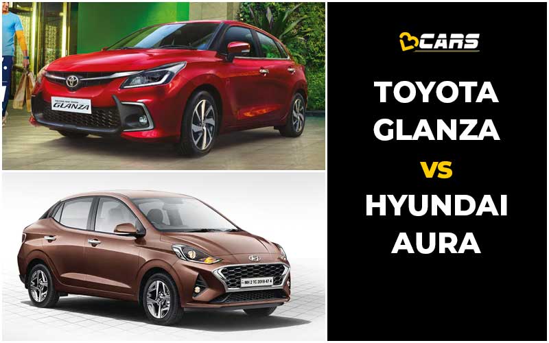 Toyota Glanza Vs Hyundai Aura