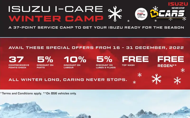 Isuzu announce winter care camp across india