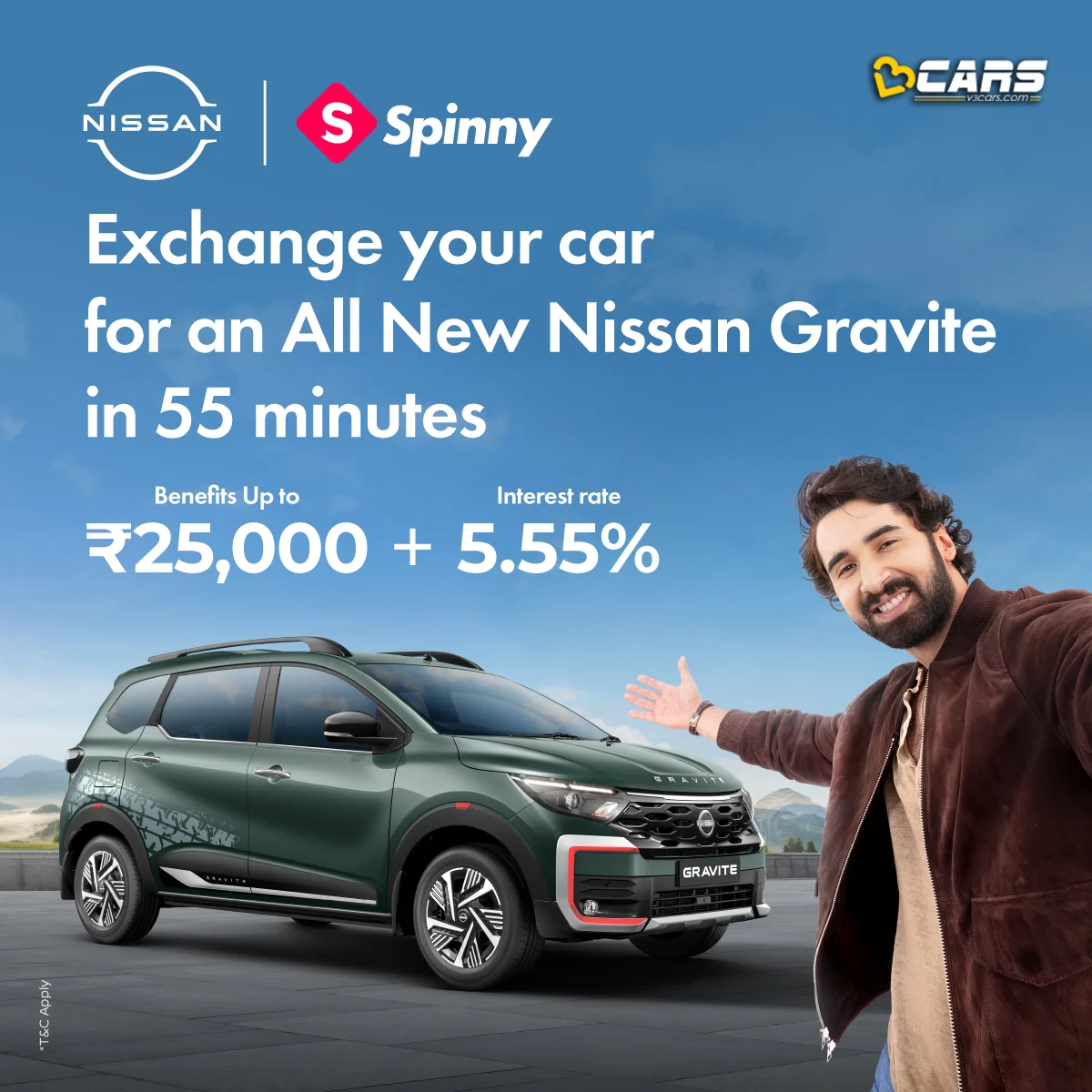 nissan 55 minute vehicle exchange with spinny
