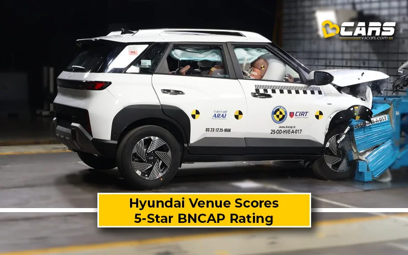 Hyundai Venue Scores 5-Star Safety Rating In BNCAP Crash Tests