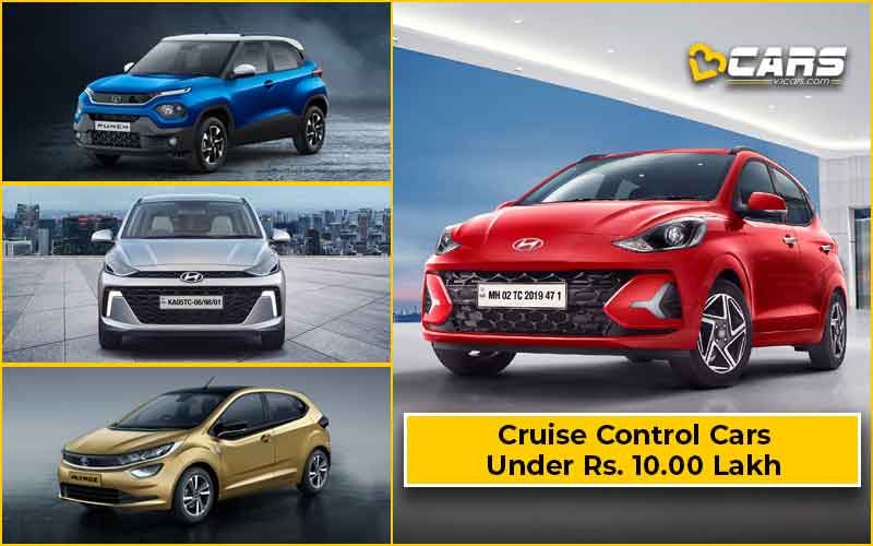 Affordable Cars & SUVs With Cruise Control Under Rs. 10.0 Lakh