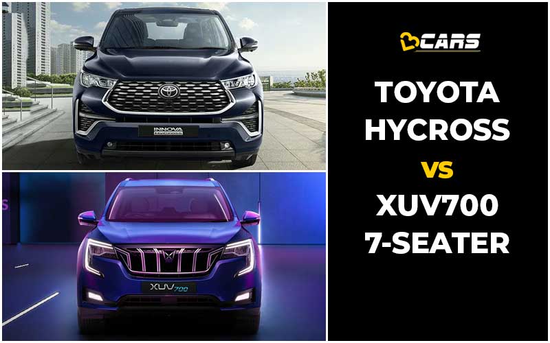 Innova Hycross Vs XUV700 7S Comparison Prices, Specs, Dimensions