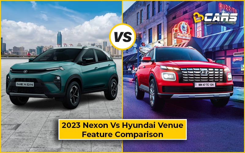 2023 Tata Nexon Vs Venue (Hyundai) - Top Model Feature Comparison
