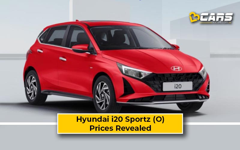 Exclusive - i20 Sportz (O) Prices , Variant Added On Hyundai Website