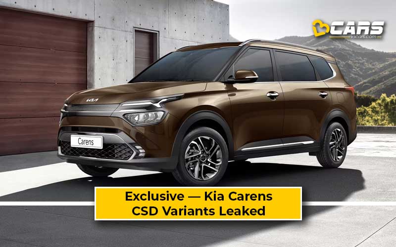 Exclusive — Kia Carens Variants List Coming To CSD Canteen Leaked