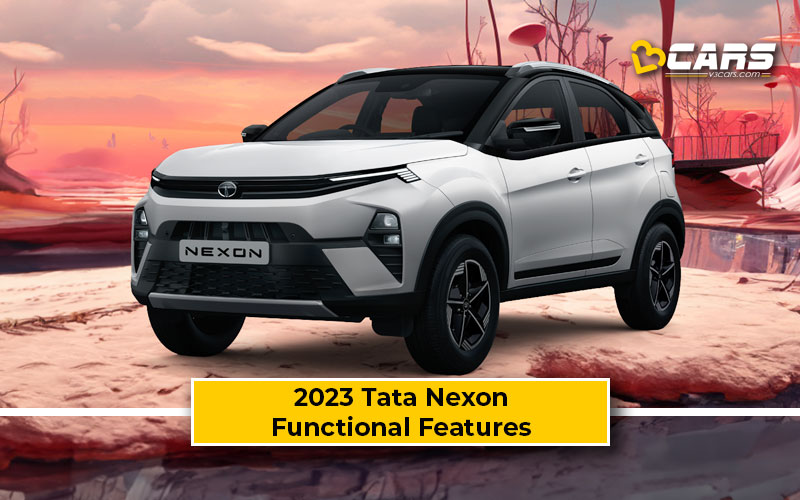 2023 Tata Nexon Functional Features Standard, Variantwise Comparison