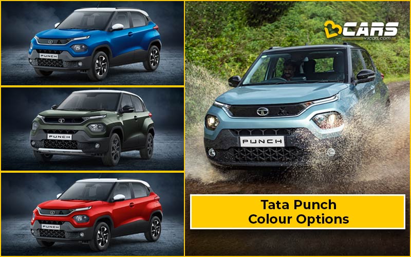 Tata Punch– All Exterior Colour Options (Variant-wise)