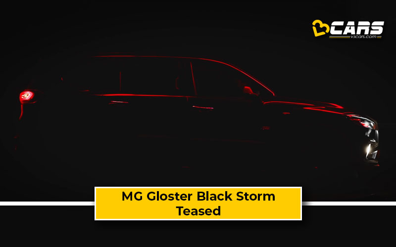MG Gloster Black Storm Edition Teased