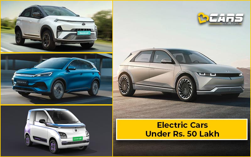 Best Electric Cars Under 50 Lakh In India (Updated)