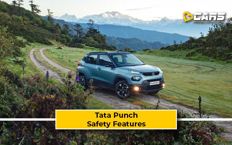 Tata Punch Safety Features Standard, Variantwise Comparison