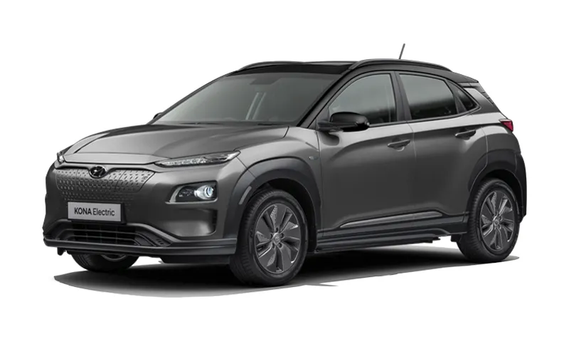 Kona EV Titan grey with Abyss Black