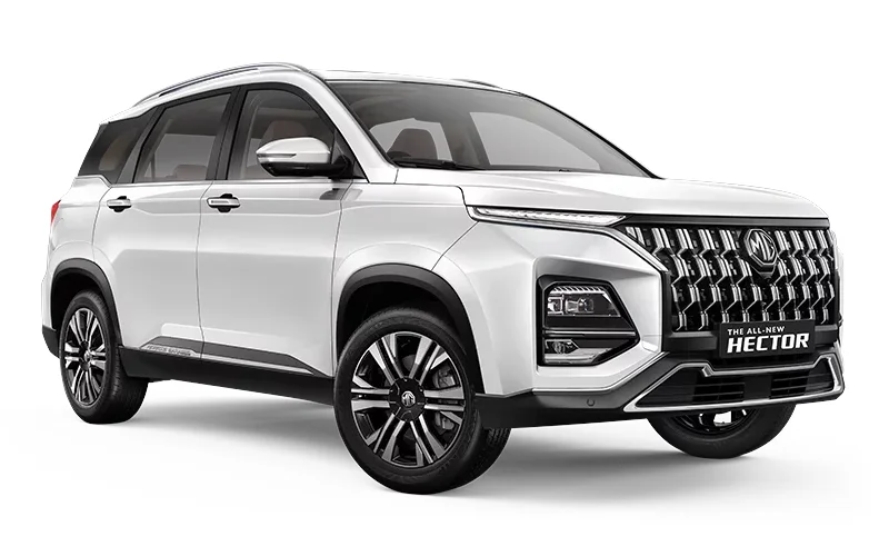 Hector Plus Facelift Pearl White