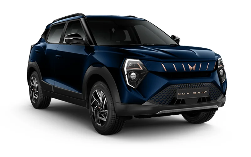 XUV 3XO EV Nebula Blue